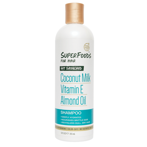 Petal Fresh - Superfoods for hair Get Drenched Coconut Milk Vitamin E Almond Oil Shampoo