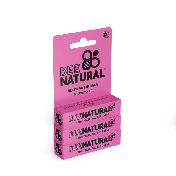 100% Natural Eco-Friendly Moisturising Lip Balm -  Pomegranate Flavour