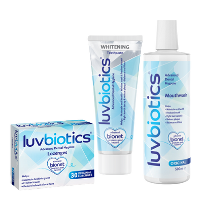 Luvbiotics Advanced Dental Hygiene With Probiotics Whitening Kit