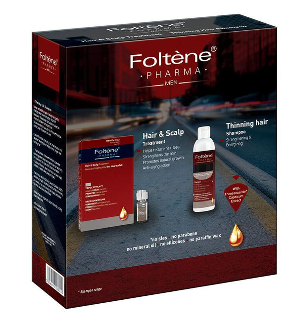 Foltene Gift Set for Him - Hair Treatment & Shampoo for Men 100+200ml
