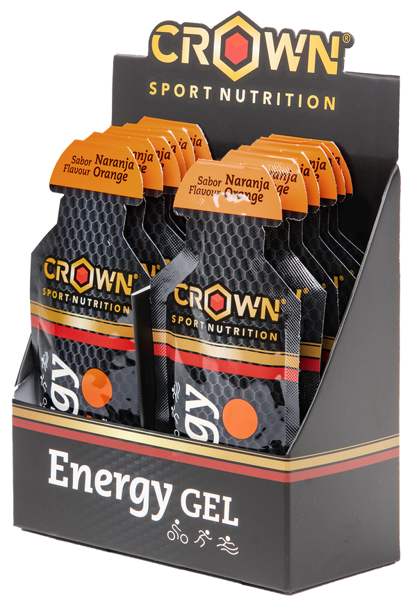Energy Gel with Liquid Texture, carbohydrates, aminoacids and Electrolytes - Orange Flavour 40g