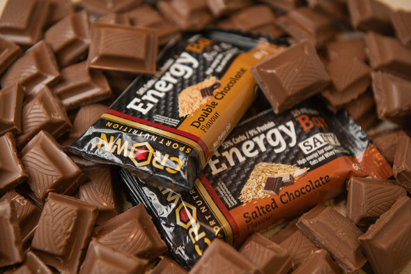 High Energy Bar Ideal for Cycling, Running & Endurance Sports - Double Chocolate Flavour 60g