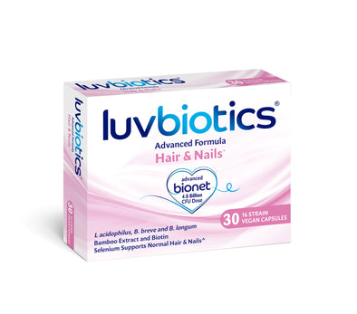 Luvbiotics Hair and Nails- 30 Vegan Capsules