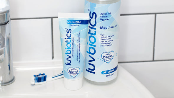 Luvbiotics Advanced Dental Hygiene With Probiotics Original Toothpaste And Mouthwash Kit