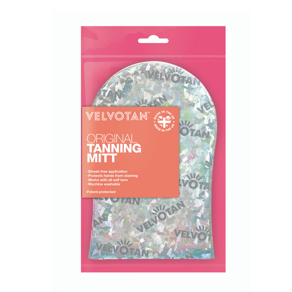 VELVOTAN Holographic - The Original Tanning Mitt - Self Tanning Applicator - Clever Lotion Resistant - Reusable - Sleek Application, Free Shipping