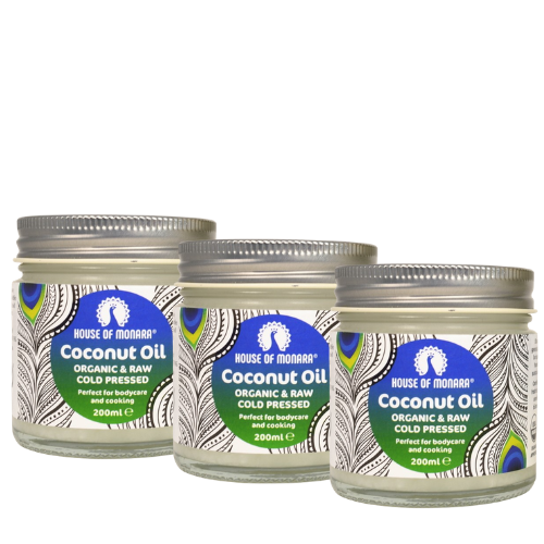 House Of Monara - Pure Organic Virgin Coconut Oil For Hair, Skin And Body Moisturiser 200ml