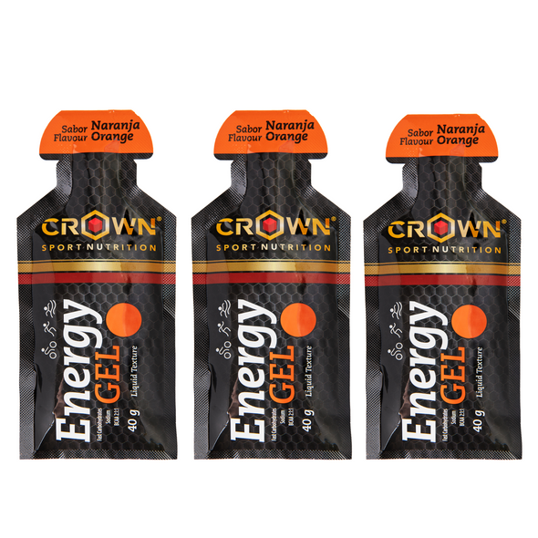 Energy Gel with Liquid Texture, carbohydrates, aminoacids and Electrolytes - Orange Flavour 40g