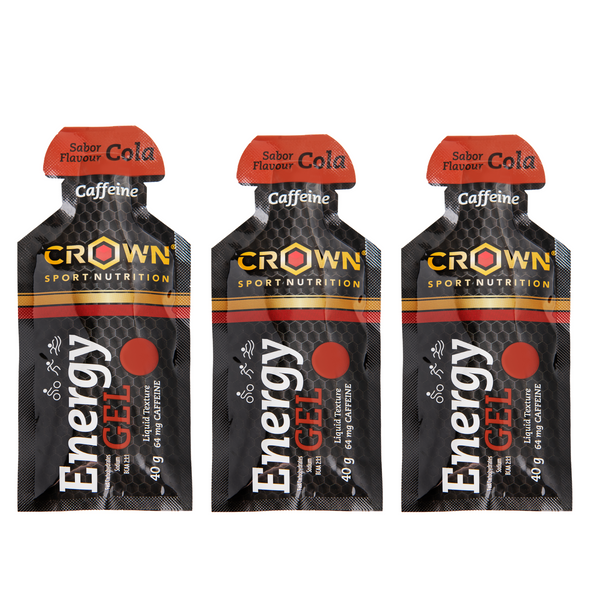 Energy gel with Liquid Texture, carbohydrates, aminoacids and Electrolytes - Cola Caffeine Flavor 40g