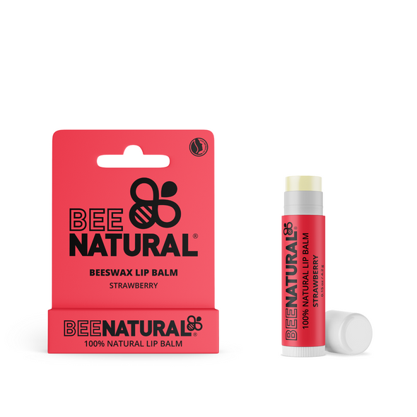 100% Natural Eco-Friendly Moisturising Lip Balm - Strawberry Flavour