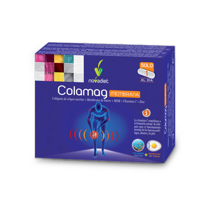 Colamag Membrane Capsules With Marine Collagen+Egg Membrane +MSM+VitaminC+Zinc For Normal Function Of Bones, Cartilage, Teeth And Skin - 30 Capsules