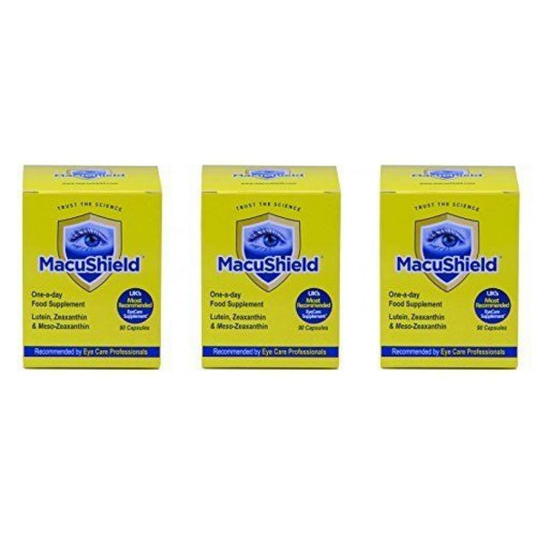 MacuShield - Eye Health Support Food Supplement 90 Capsules - 3 Packs