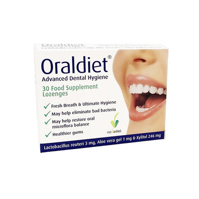 Oraldiet Probiotics Lozenges - Advanced Dental Hygiene With Lactobacillus Reuteri For Happy Healthier Gums, Teeth And Refreshing Breath - Free 1st Class Postage