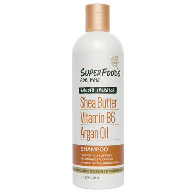 Petal Fresh - Pure, SuperFoods For Hair, Smooth Operator Shampoo, Shea Butter, Vitamin B6 & Argan Oil, 12 fl oz (355 ml)