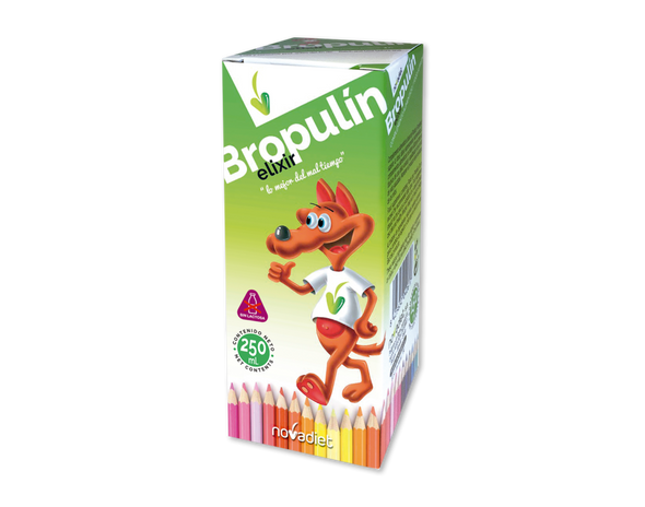 Bropulin Elixir, Natural Supplement Designed To Treat Respiratory Congestion And Coughs In Children - 250 Ml