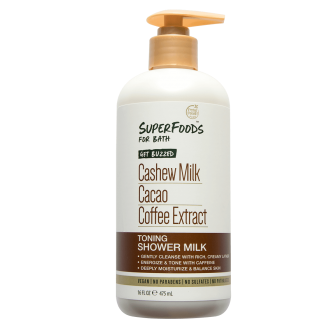 Petal Fresh - Superfoods for bath Get Buzzed Cashew Milk Cacao Coffee Extract Toning Shower Milk